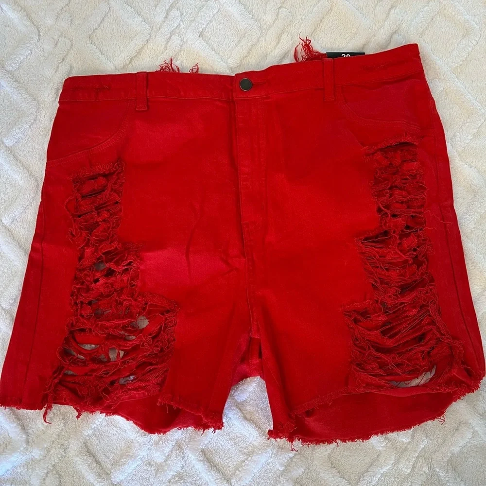 2X fashion, nova shredded shorts new with tag set - Picture 3 of 8